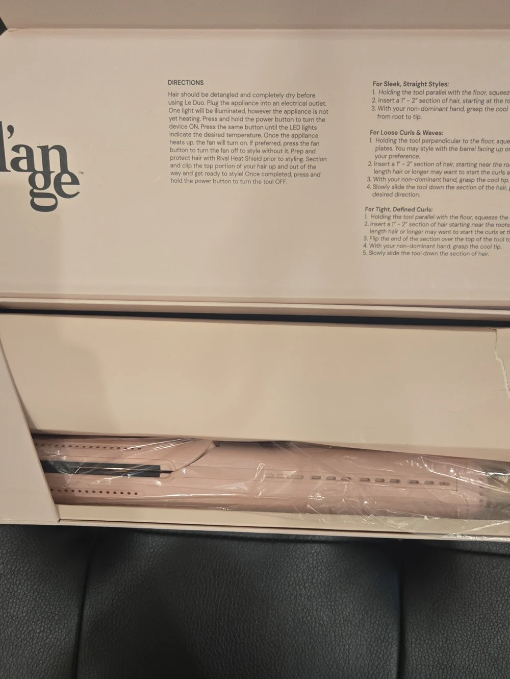 Lange LE DUO 360° Airflow Styler Blush Pink